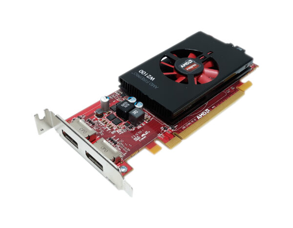DELL AMD FIREPRO W2100 2GB GDDR3 2XDISPLAY PORT VIDEO CARD 2P8XT