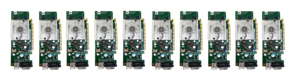 LOT OF 10 NVIDIA GEFORCE 8440GS 256MB VIDEO CARDS (NO BRACKET)