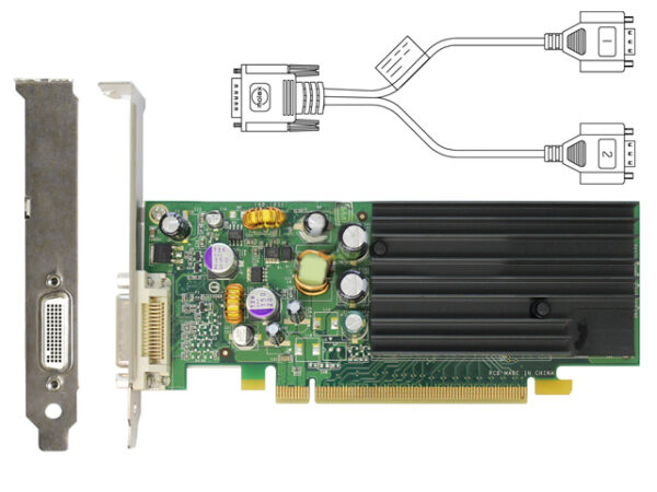 NVIDIA QUADRO NVS 285 DELL DH261 128MB PCIE X16 VIDEO CARD