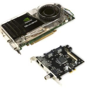 NVIDIA QUADRO FX 4600G 768MB VIDEO CARD + G-SYNC 2 ADD-ON CARD