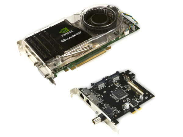NVIDIA QUADRO FX 4600G 768MB VIDEO CARD + G-SYNC 2 ADD-ON CARD