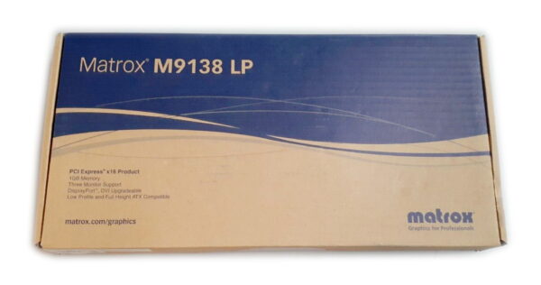 MATROX M9138 1GB 3 MONITOR PCI-E X16 VIDEO CARD M9138-E1024LAF
