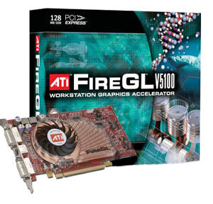 ATI FIREGL V5100 PCI-E,128MB WORKSTATION VIDEO,GRAPHICS CARD NEW