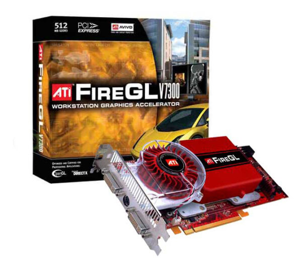 ATI FIREGL V7300 512MB WORKSTATION GRAPHICS VIDEO CARD AVIVO