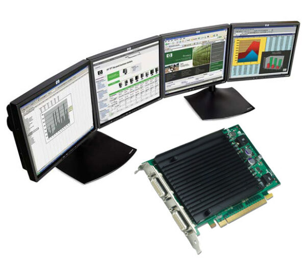DELL HK032 NVIDIA QUADRO NVS 440 QUAD GRAPHICS VIDEO CARD NVS440